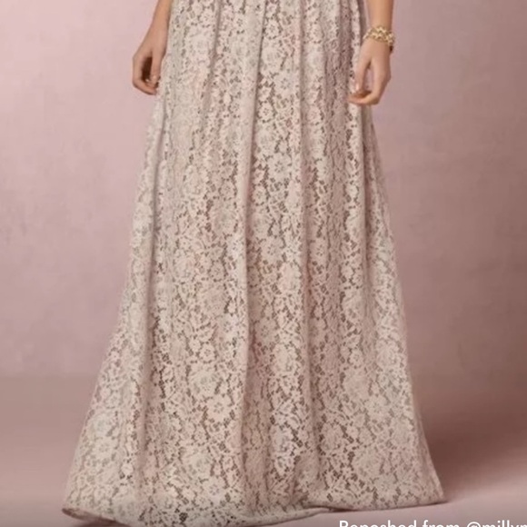 💓BHLDN DONNA MORGAN COLLECTION LACE BRIDESMAIDS FORMAL GOWN SIZE 10💓 - Picture 3 of 5